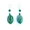 Beautiful Green Agate Sterling Silver Earrings