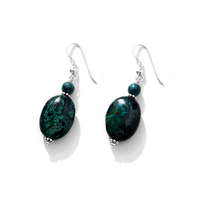 Gorgeous Turquoise Drop Sterling Silver Earrings