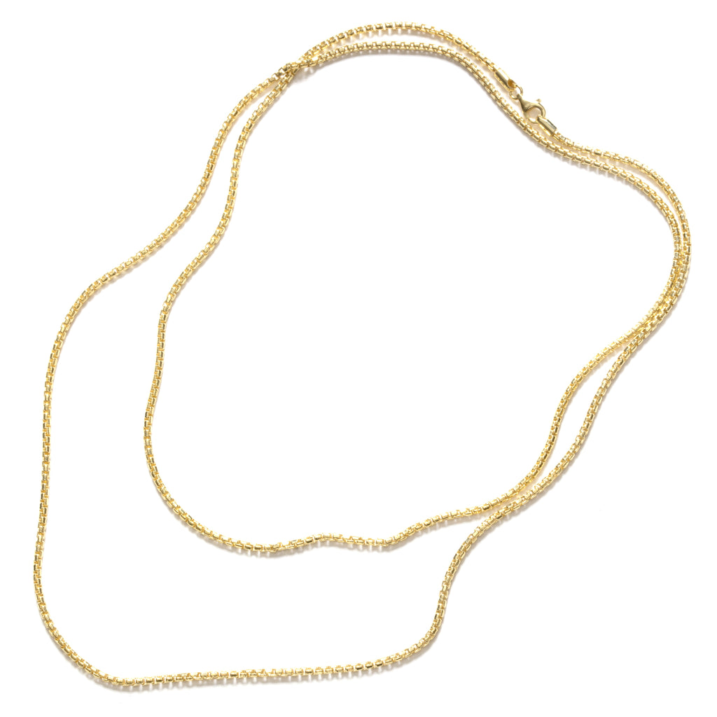 Stunning 18kt Gold Plated Bermuda Cable Chain Necklace 36"