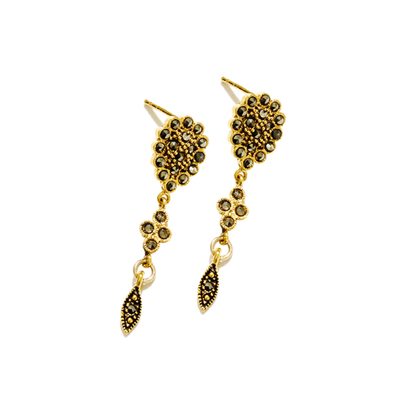 Stunning Golden Dart Gold Plated Earrings