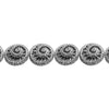 Stunning Marcasite Spiral Sterling Silver Statement Bracelet