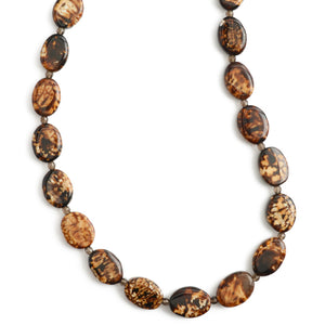 Exotic Leopard Print Agate Necklace, in Sterling Silver or Gold Filled-16"-18"