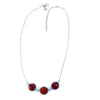 Gorgeous Faceted Cherry and Cognac Amber Sterling Silver Necklace *