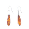 Gorgeous Cognac Sterling Silver or Gold Filled Statement Earrings