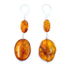 Golden Cognac Baltic Amber Sterling Silver Earrings