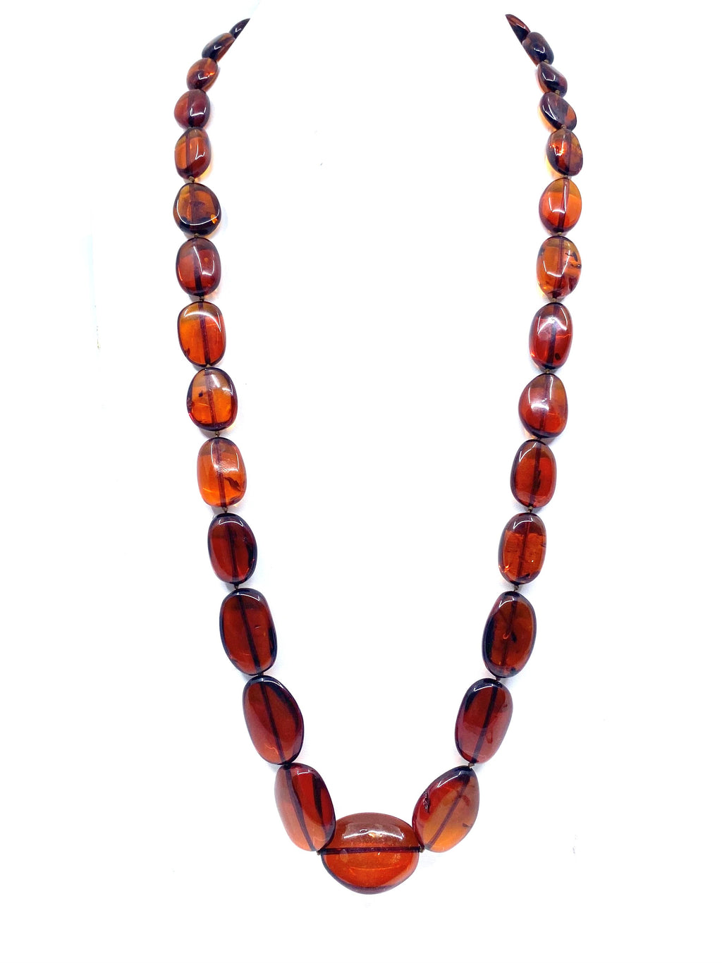 Gorgeous Cherry Amber Stone Statement Necklace