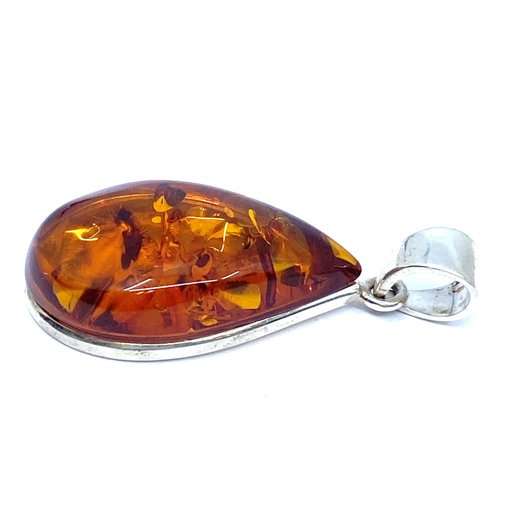Baltic Amber Sterling Silver Pendant