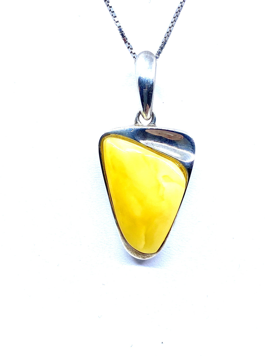 3-Dimentional Butterscotch Amber Designer Statement Pendant