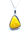 Gorgeous Baltic Butterscotch Amber Sterling Silver Statement Pendant