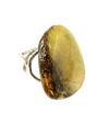 Magnificent Butterscotch Sterling Silver Statement Ring