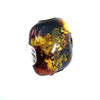 Cognac Baltic Amber Fossil Sterling silver Ring