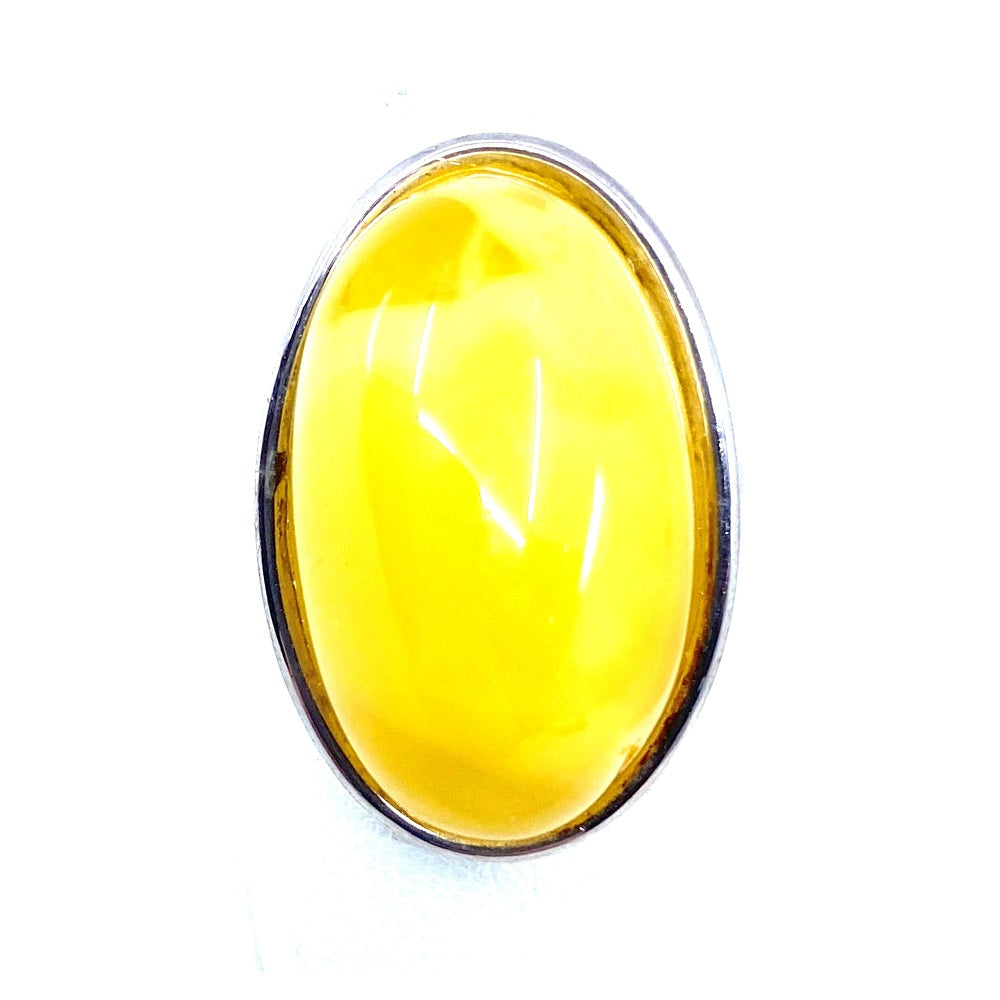 Beautiful Butterscotch Baltic Amber Statement Ring
