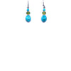 Petite Turquoise Stone Sterling Silver Earrings