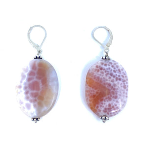 Beautiful Sedona Agate Gold or Silver Statement Earrings