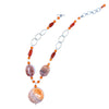 Stunning Sedona Agate Carnelian Sterling Silver Statement Necklace
