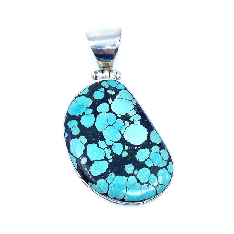 Turquoise Sterling Silver Statement Pendant