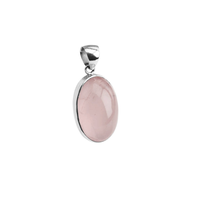 Gorgeous Rose Quartz Sterling Silver Statement Pendant *