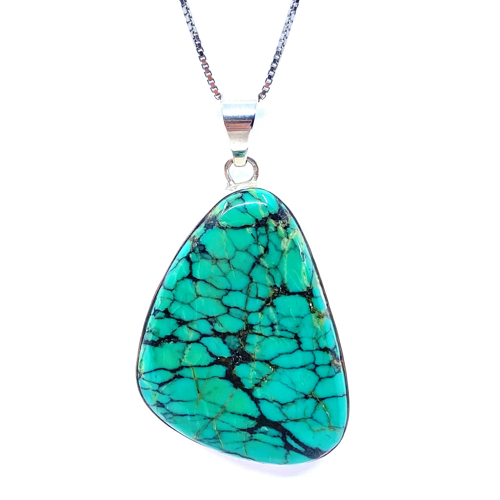 Gorgeous Turquoise Sterling Silver Pendant