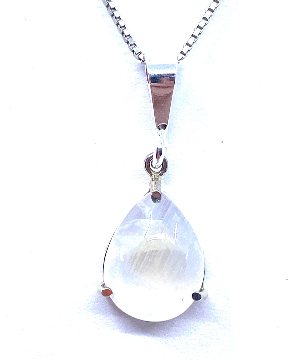 Darling Moonstone Teardrop Sterling Silver Pendant