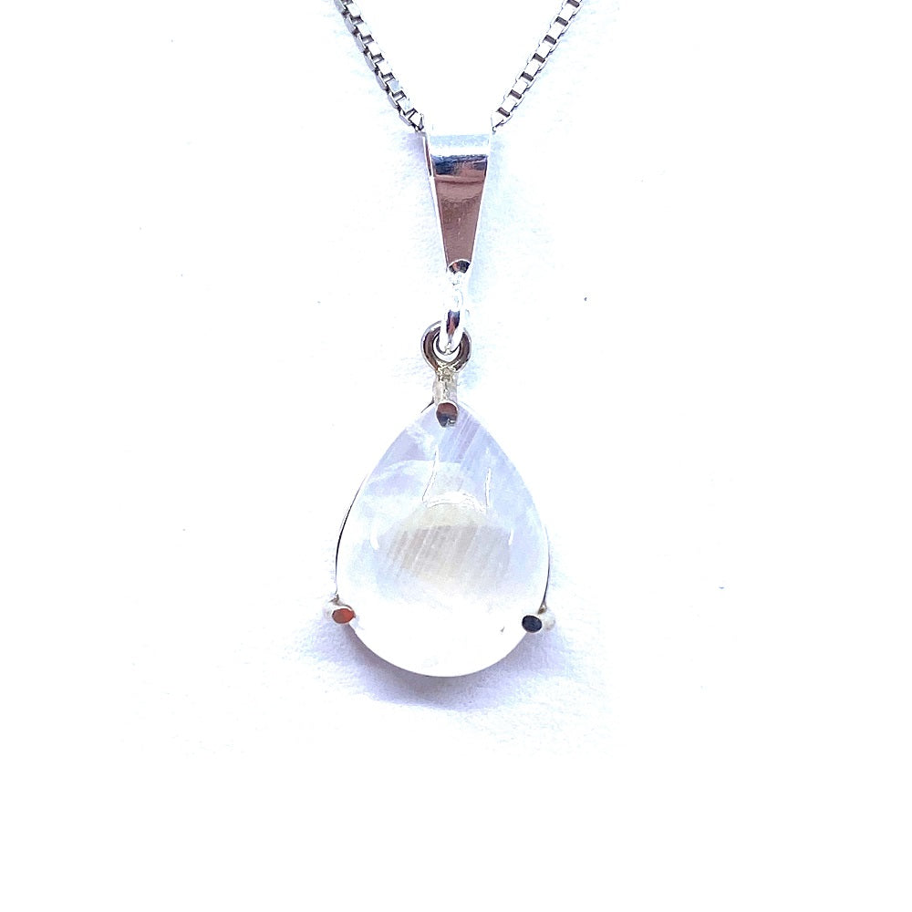 Darling Moonstone Teardrop Sterling Silver Pendant