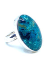 Starborn Arizona  Chrysocolla Turquoise Sterling Silver Statement Ring