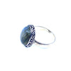 Shimmering Blue Labradorite Sterling Silver Ring