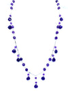 Gorgeous Amethyst Floating Drops Sterling Silver Statement Necklace