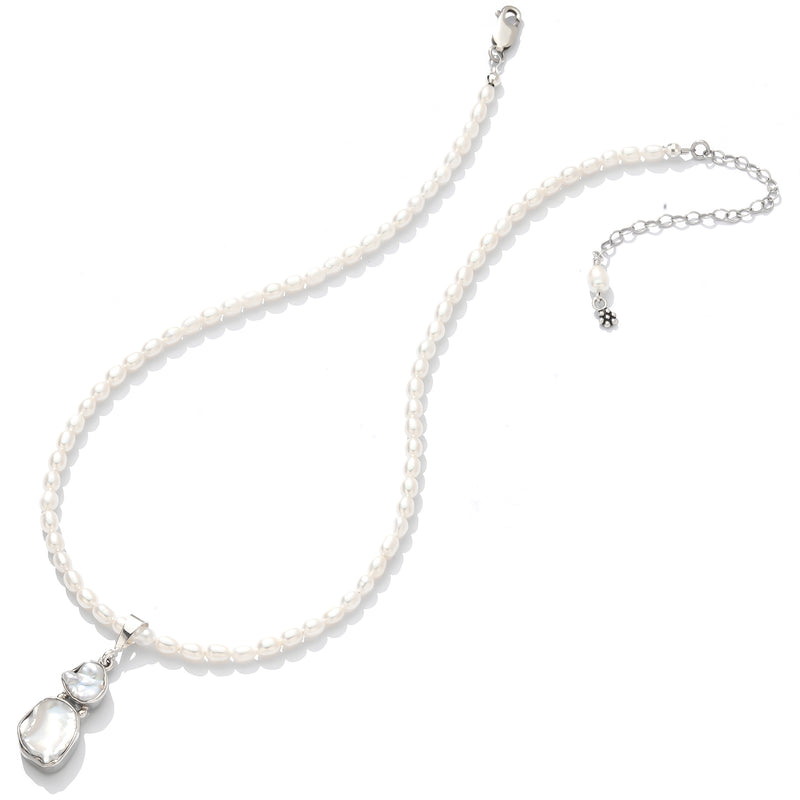 Beautiful Delicate Freshwater Pearl Sterling Silver Necklace
