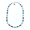 Beautiful Rainbow Pearl & Gem Single Strand Sterling Silver Necklaces
