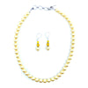 Luminous Shell Pearl Sterling Silver Statement Necklace