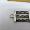 Vintage Lois Hill Sterling Silver Balinese Layered Statement Bracelet