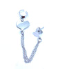 Italian Chain Heart Single Ear Cuff Earring