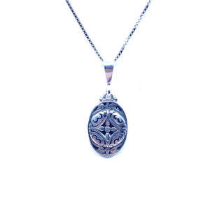 Stunning Balinese Sterling Silver Petite Pendant Necklace