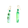 Stunning Green Agate Gold Filled Statement Earrings