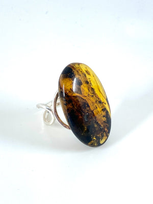 Unbelievably Gorgeous Baltic Amber Statement Ring