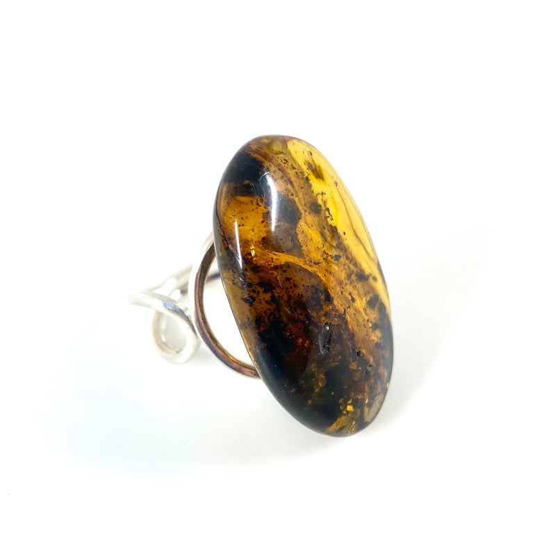 Unbelievably Gorgeous Baltic Amber Statement Ring