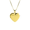 Magnificent Gold Plated Italian Sterling Silver Heart Locket Statement Necklace