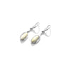 Polish Designer Yellow & White Butterscotch Baltic Amber Sterling Silver Earrings