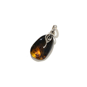 Darling Baltic Amber Sterling Silver Pendant