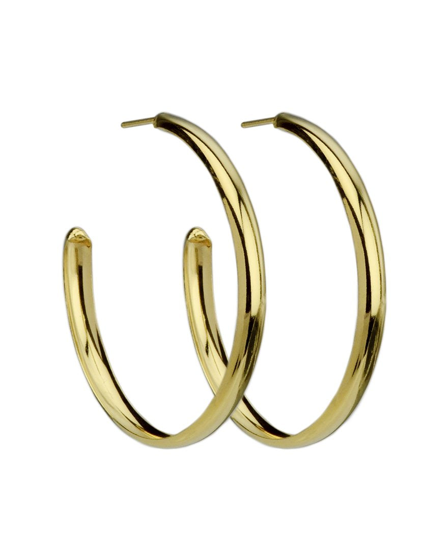 Shining Ava Italian Silver Hoops