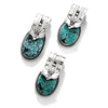 Gorgeous Genuine Turquoise Sterling Silver Statement Pendants