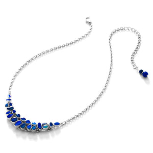 Gorgeous Petite Blue Opal Sterling Silver Statement Necklace