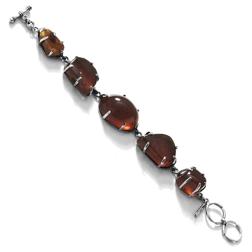 Starborn Sumatra Amber Sterling Silver Statement Bracelet