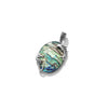 Beautiful Sea Creatures Dolphin & Seahorse Abalone Sterling Silver Pendant