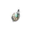 Beautiful Sea Creatures Dolphin & Seahorse Abalone Sterling Silver Pendant
