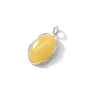 Gorgeous Butterscotch Baltic Amber Sterling Silver Statement Pendant