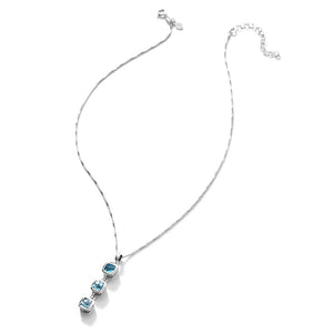Beautiful Sky Blue Faceted Topaz Sterling Silver Necklace