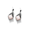 Shimmering Mother of Pearl and Marcasite Sterling Silver Earring