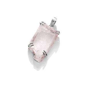 Lovely Pink Kunzite Sterling Silver Pendant