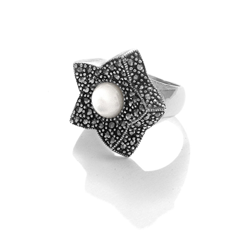Be a Star Marcasite Sterling Silver Statement Ring